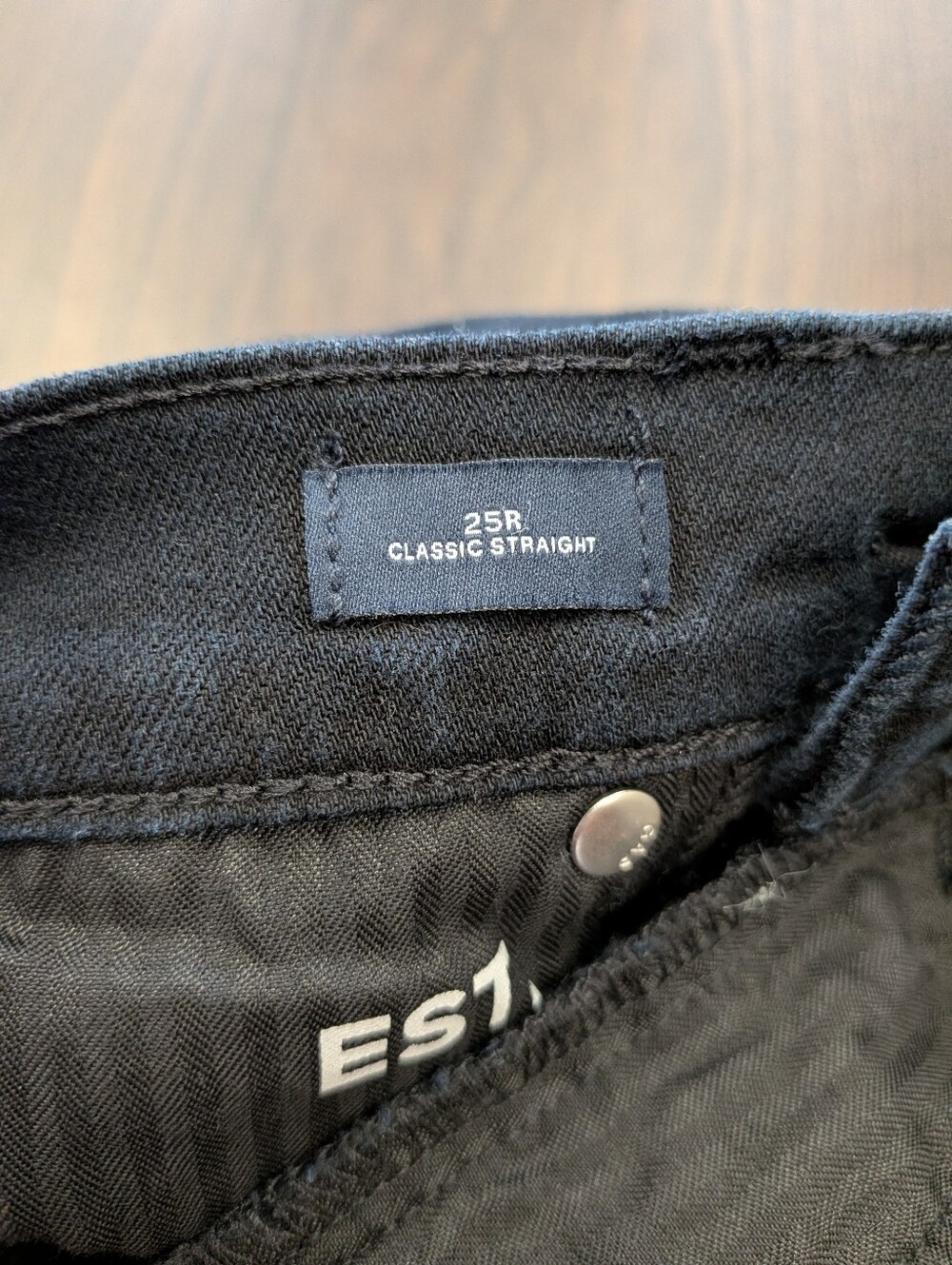 Gap Classic Straight Jeans 25R Black 360 Tech Stretch - Picture 9 of 13
